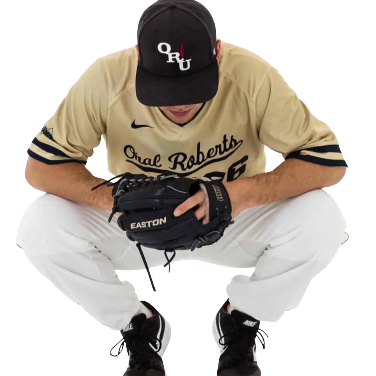 Jacob Salim pitching for Oral Roberts University